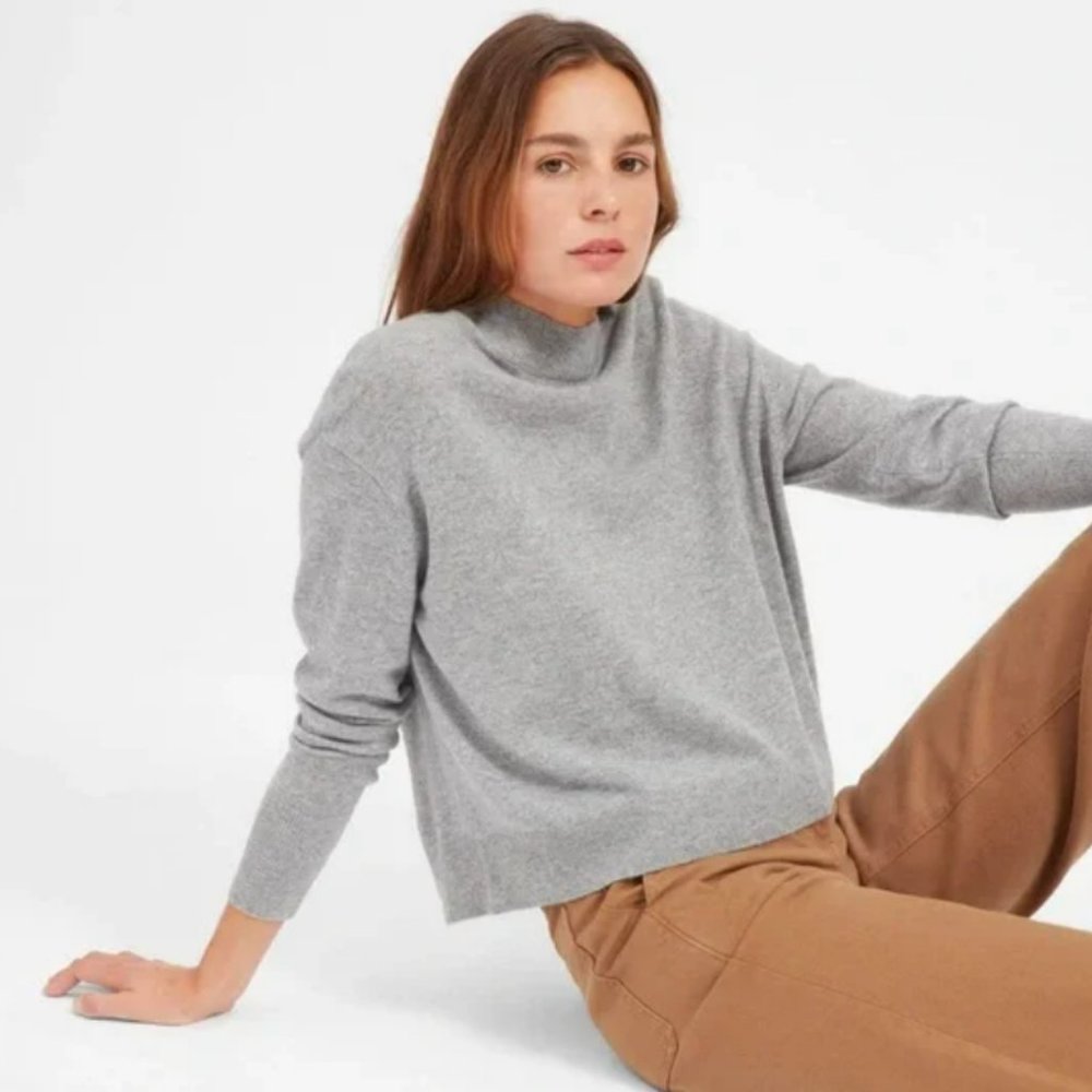 Everlane cashmere mockneck sweater